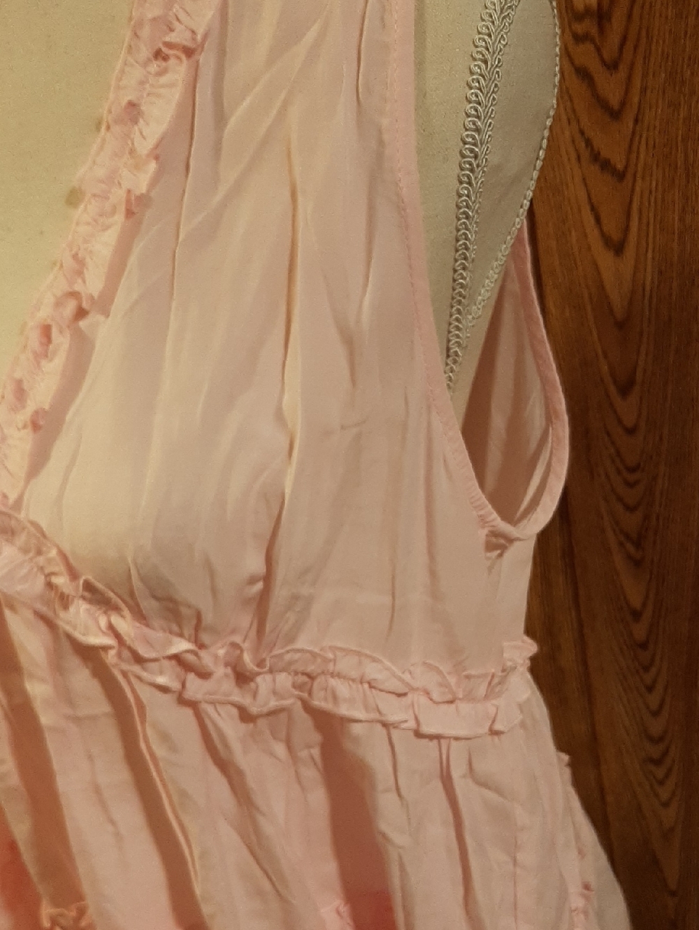 🥀🍋NWT BiBi Pink Ruffle Tiered/Flowy Tank Top (L)🥀 - Picture 3 of 7